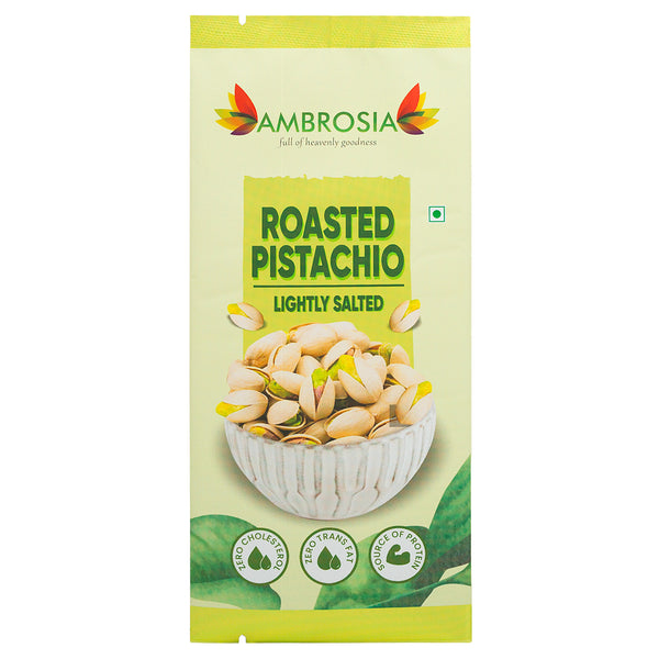 Ambrosia California Roasted & Salted Pistachios Mini Packs 40g  | Pack of 5