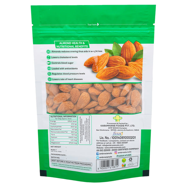 Almond Kernels California 500g | Whole Almonds