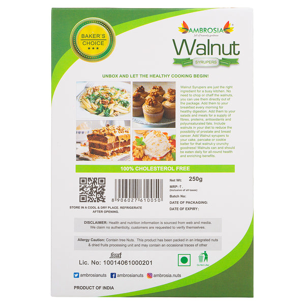 Walnut Kernels 250gm - Syrupers | Extra Light Quarters