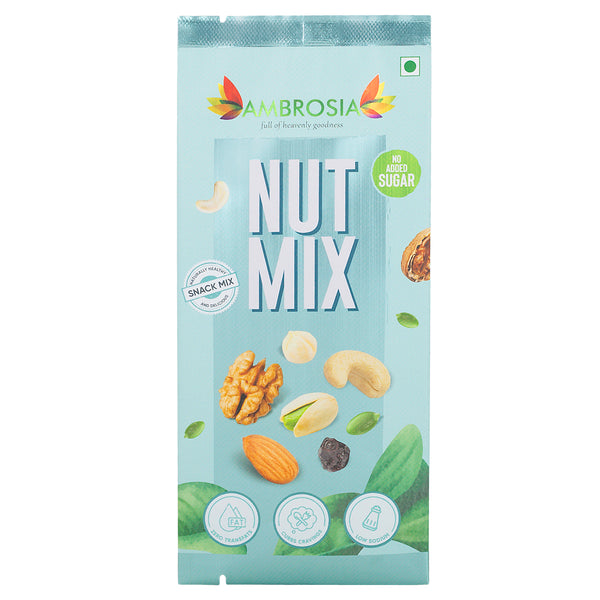 Ambrosia Exotic Nut Trail Mix Mini Packs 40g | Pack of 5