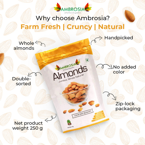 Almond Kernels Jumbo size 250g