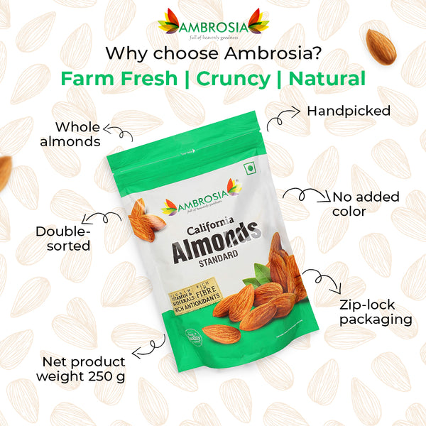 Almond Kernels California 500g | Whole Almonds