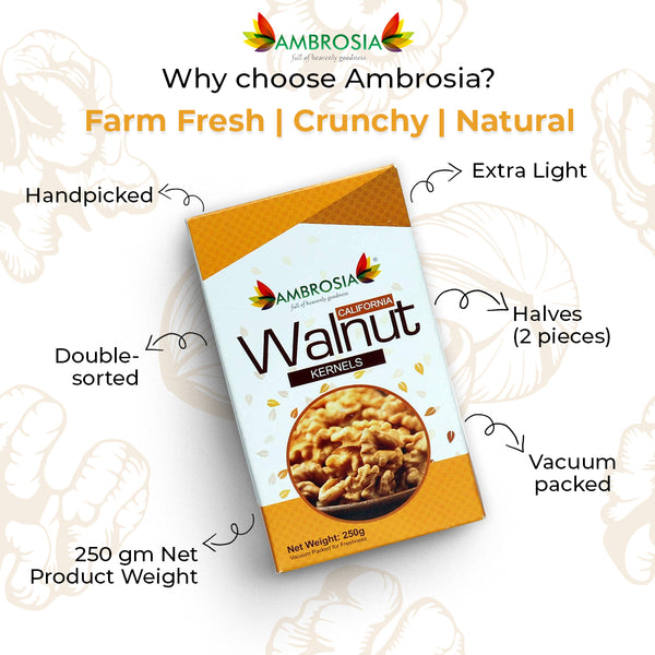 Walnut Kernels 250g -Supreme | Extra Light Halves