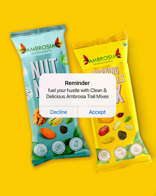 Ambrosia Trail Mix Mini Packs 40g -Sampler Pack | Pack of 4 | each item 40g