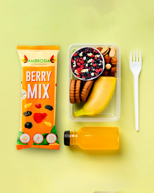 Ambrosia Trail Mix Mini Packs 40g - Sampler Pack  | Pack of 8 | each item 40gOn-the-Go Snack