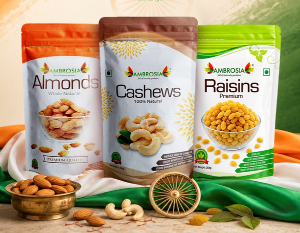 Combos 750g | Premium Almonds 250g, Cashew 250g & Raisins 250g (Pack 3x250g)
