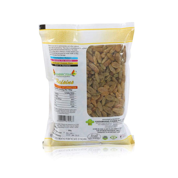 Ambrosia Nuts Online Dried Dried Fruits & Berry Combo 1 Kg ( Turkish Apricots 250g , Cranberry 250g , Raisins 500g )
