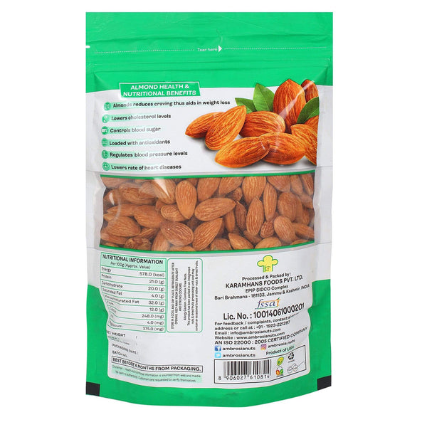 Ambrosia Nuts Online Kernels Almonds & Raisins Combo 1 kg (Pack of 2, Each 500g)