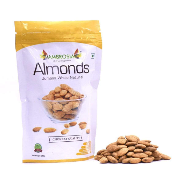 Ambrosia Nuts Online Kernels California Almond Kernels - Jumbo 250g