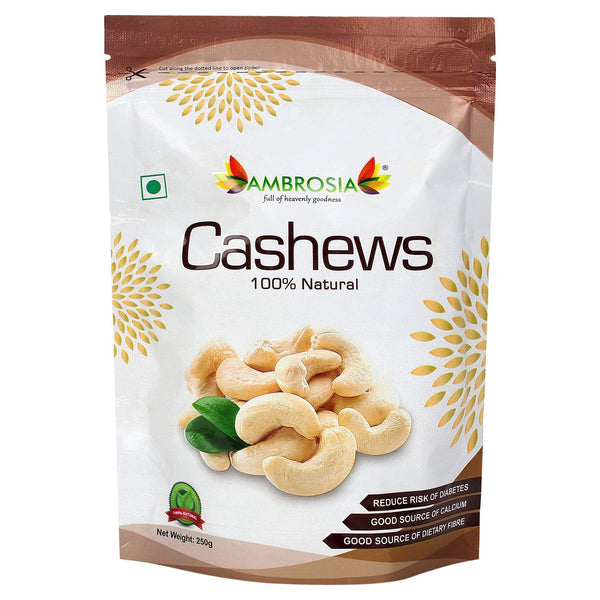 Ambrosia Nuts Online Kernels Indian Cashews - Jumbo W240 250g