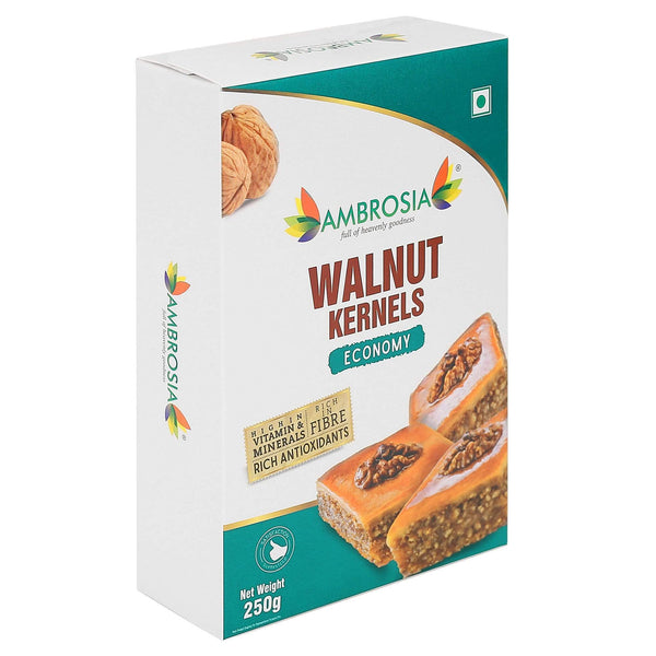 Ambrosia Nuts Online Kernels Indian Walnut Kernels - Economy 250g