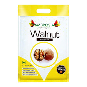 Ambrosia Nuts Online Raw California Walnuts with Shell - Premium 1000g